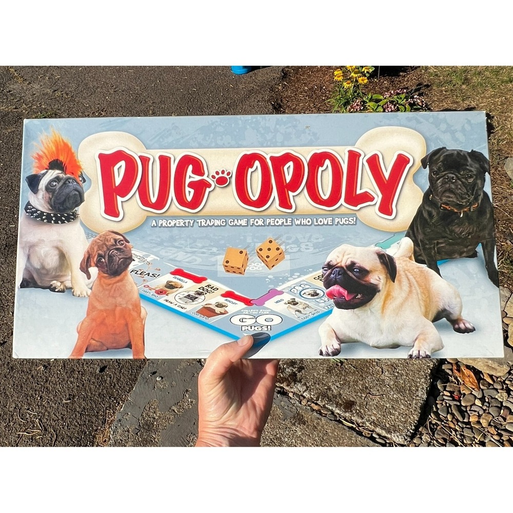 PUG-OPOLY Board Game Monopoly - Late For the Sky Edition ~ COMPLETE